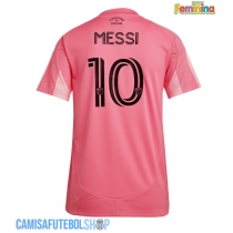 Camisa de time de futebol Inter Miami Lionel Messi #10 Replicas 1º Equipamento Feminina 2025-26 Manga Curta